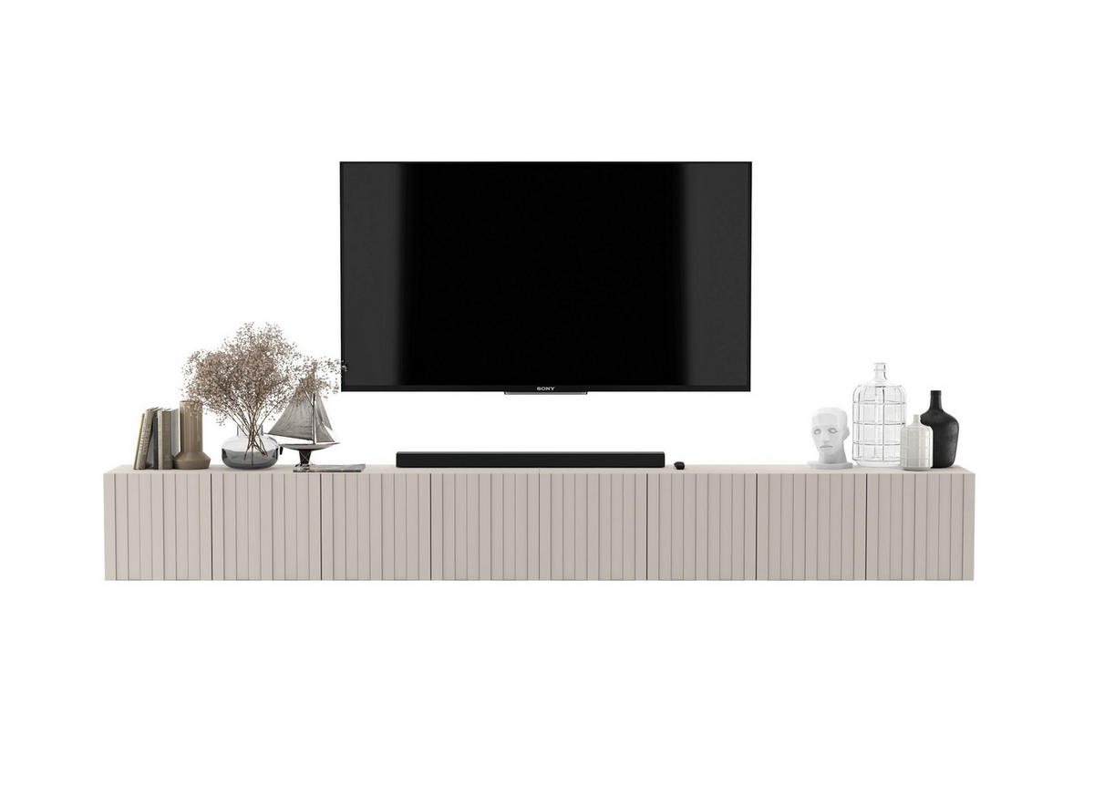 TV-LOWBOARD 2-er Set Elpis Kaschmir Matt Glamour 150 cm - Kaschmir, Holzwerkstoff (300/37.5/36.5cm) - Meble Lindner