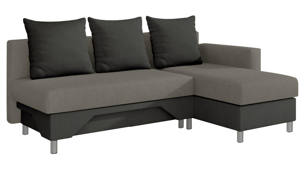 ECKSOFA Tom, Seite: Rechts - Grau, Holz/Kunststoff (215/133cm) - MIRJAN24