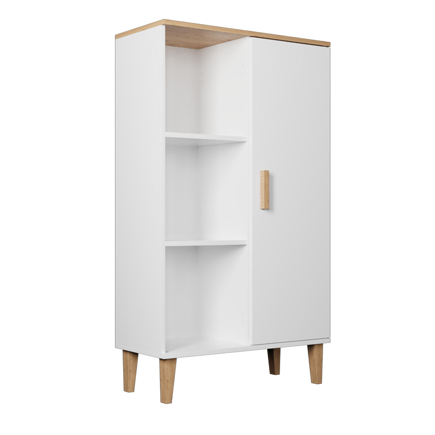 RAUMHIRSCH FURNITURE KNIHOVNA Denver bílá 80/120/35 cm