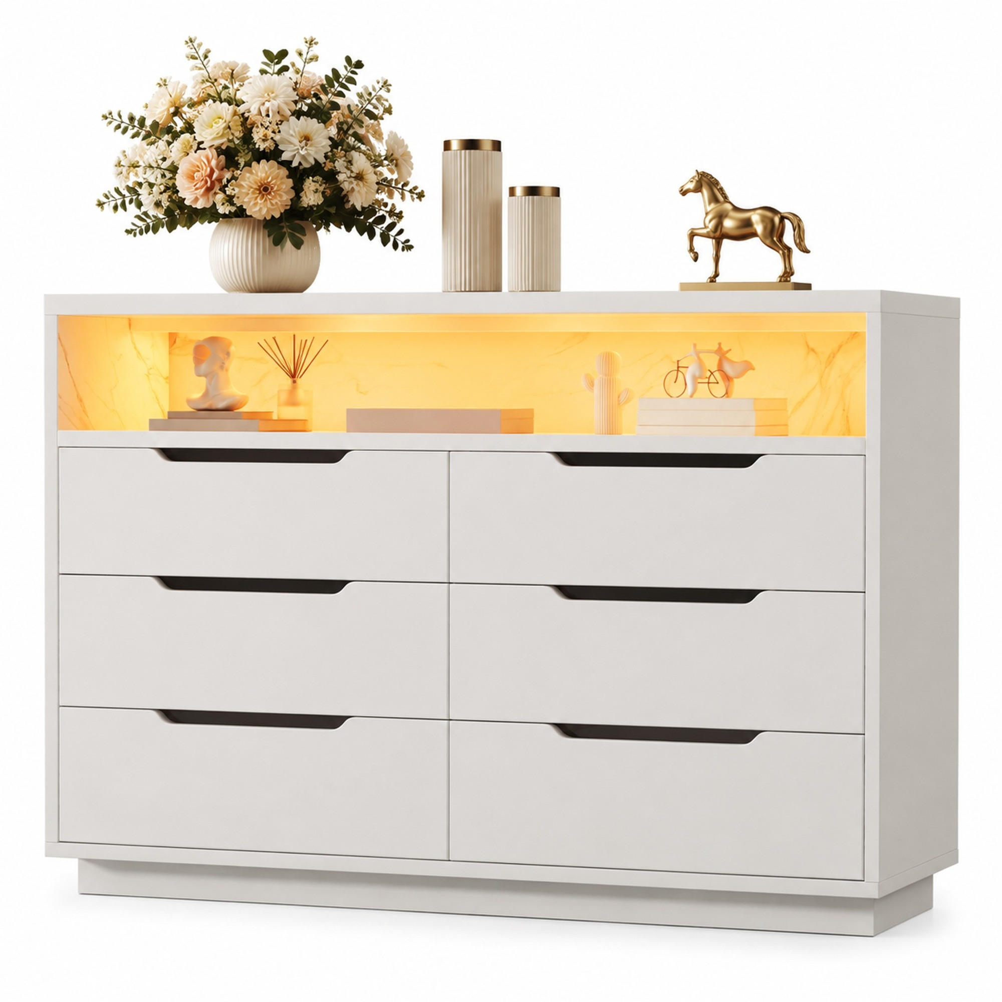 Ivmeu Sideboard Weiß 120x85x40 cm