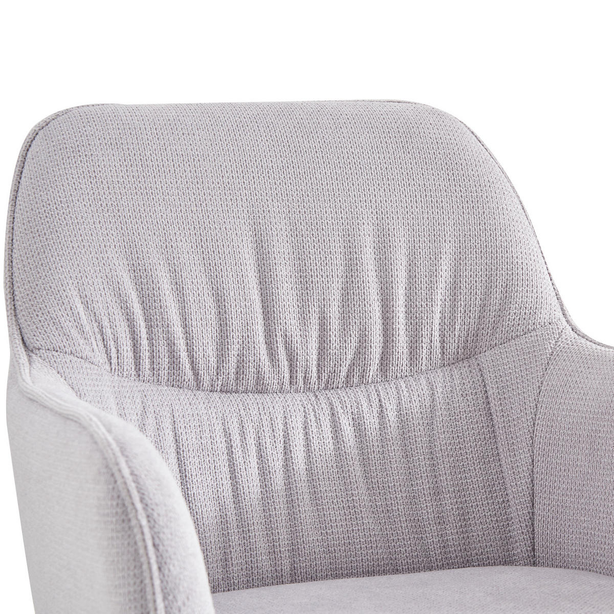 ARMLEHNSTUHL LATONA Sand - Grau, Textil/Metall (59/84/62cm) - B&D Home