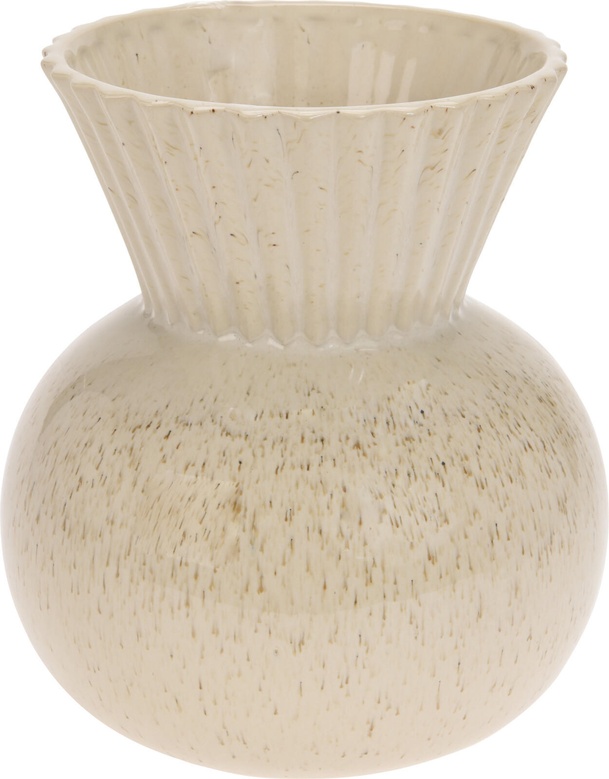 VASE Organza Gold 28.5/4/4 cm Keramik - Goldfarben, Keramik (4cm) - Mondex