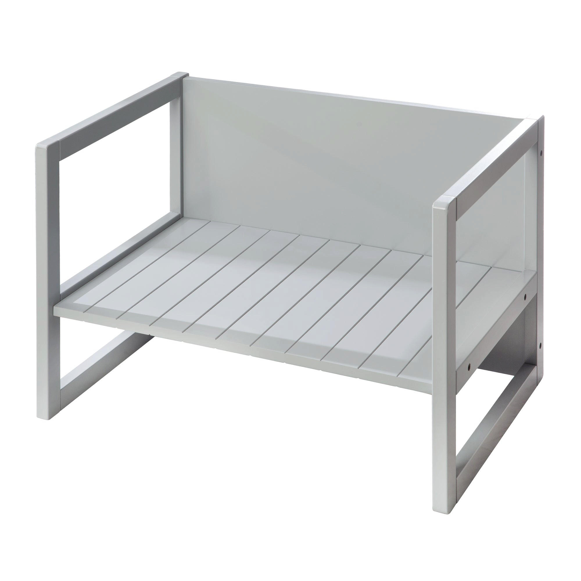 SITZBANK/ TISCH - Grau, Holzwerkstoff (61/44/44.5cm) - Roba