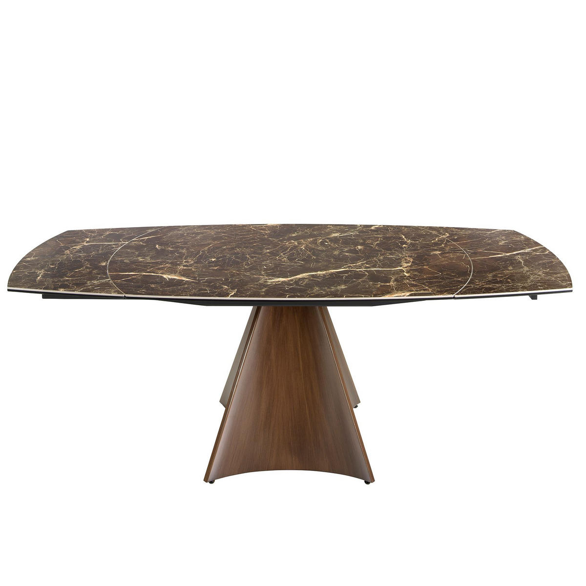 ESSTISCH oval Braun 135/90/75 cm - Braun, Stein (90/135/75cm) - ANGEL CERDA