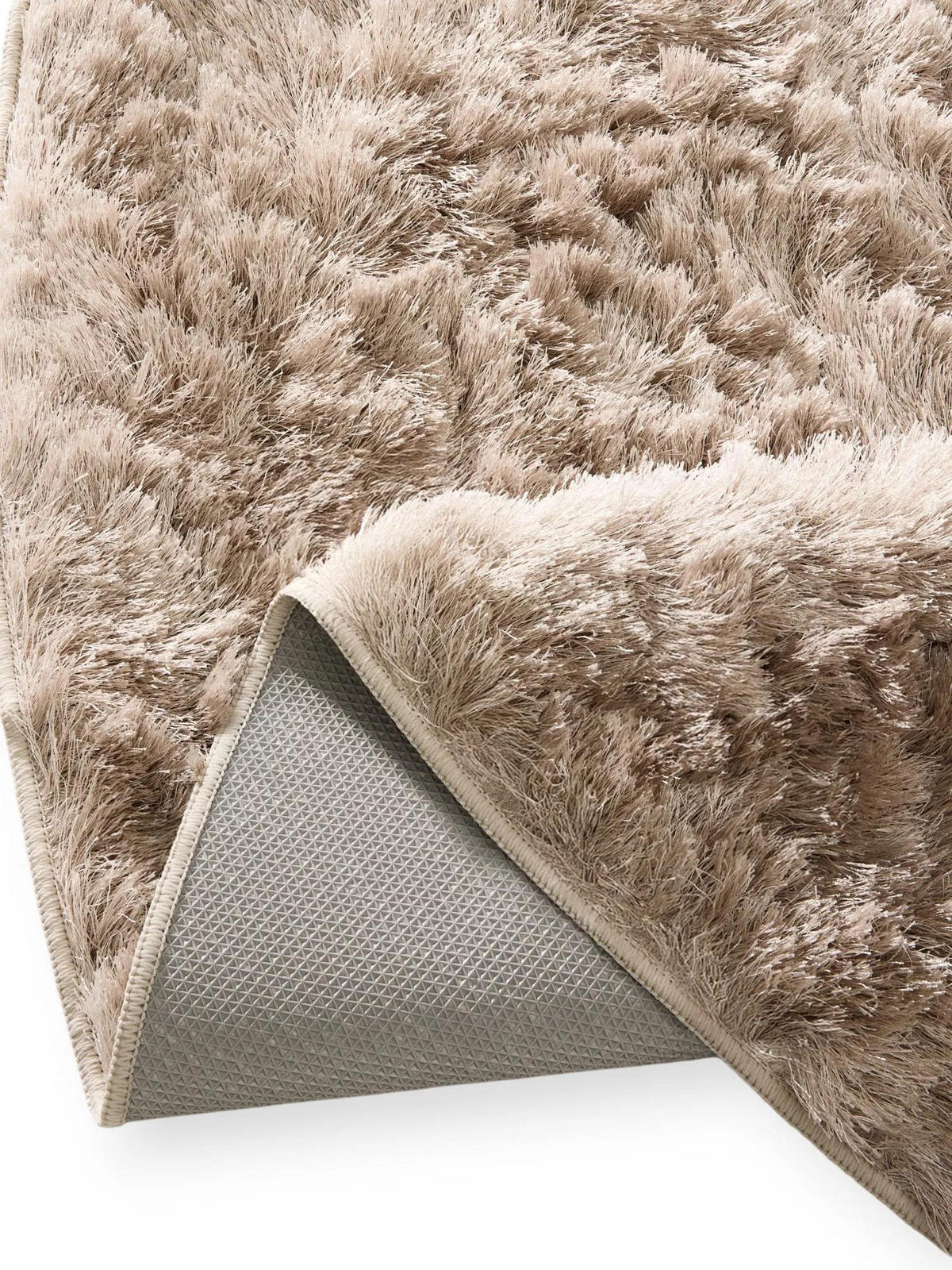 SHAGGY koberec Whisper Béžová ø 160 cm - béžová, textil/umělá hmota (160/160cm) - benuta Nest