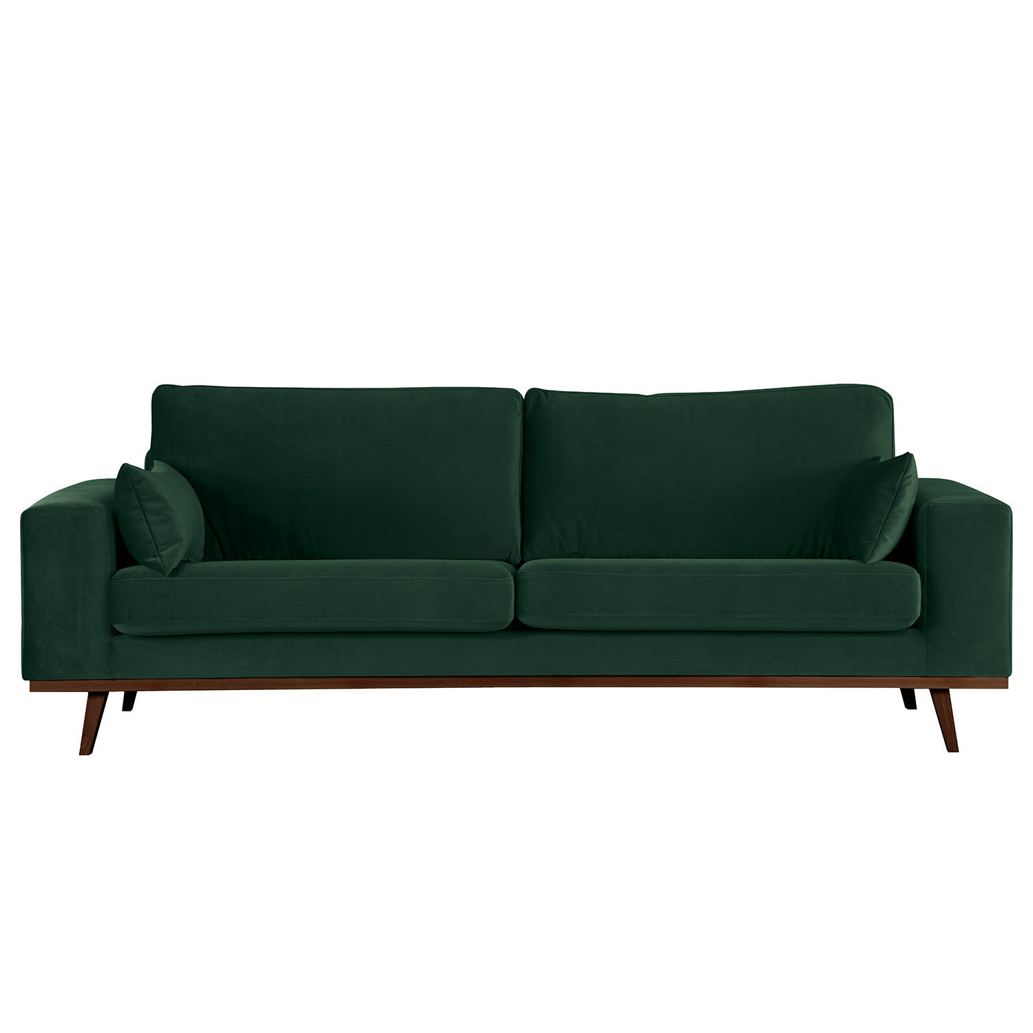 2-SITZER SOFA - Buchefarben/Grün, Textil (197/81/88cm) - home24