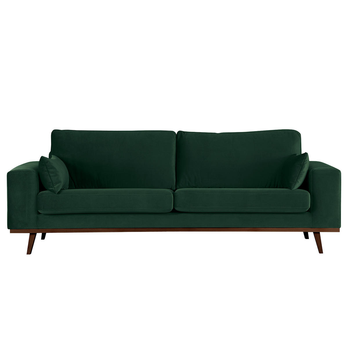 2-SITZER SOFA - Buchefarben/Grün, Textil (197/81/88cm) - home24