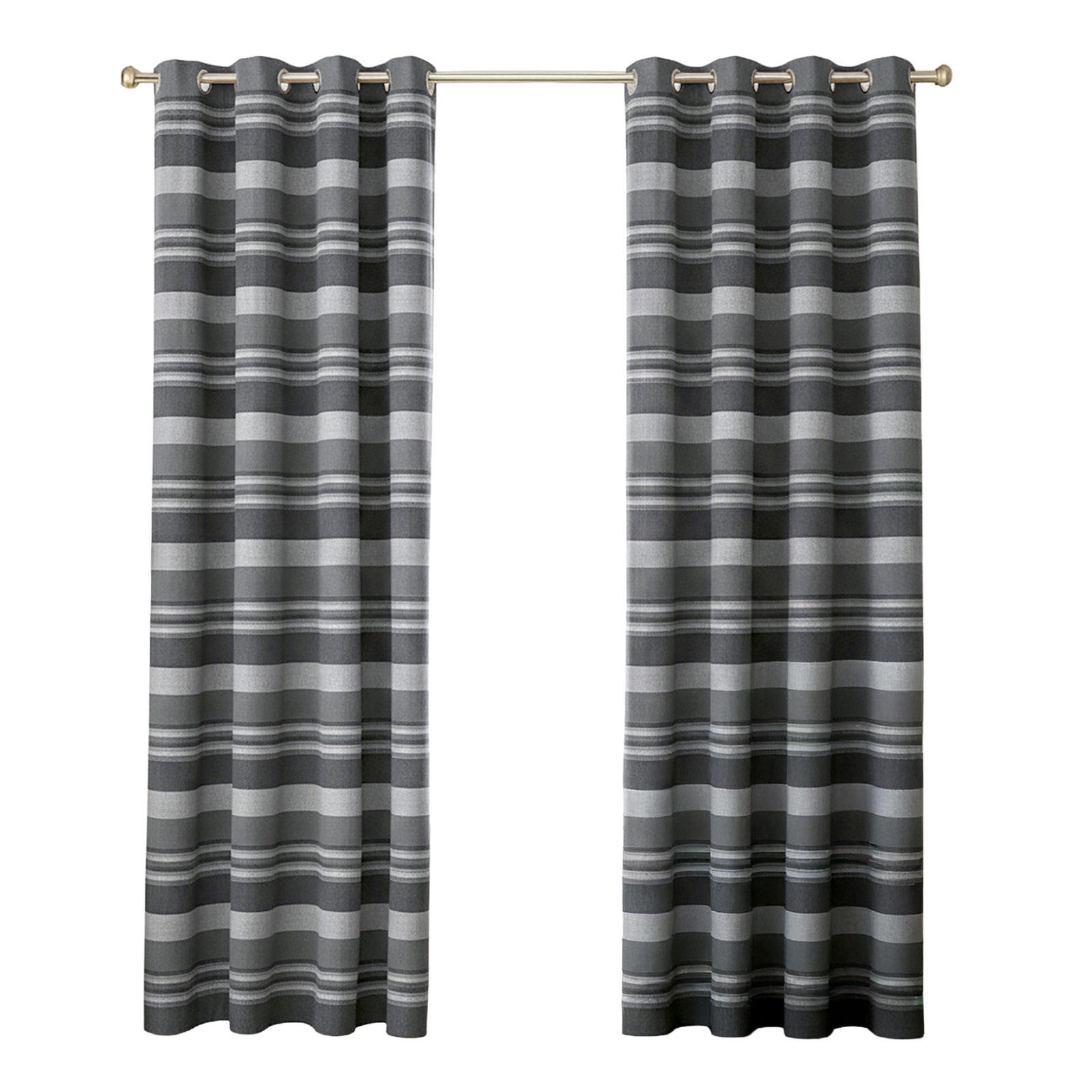 ÖSENVORHANG Morocco blickdicht 2er-Set, 167/182 cm - Grau, Textil (167/182cm) - Homescapes