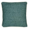 WOLLKISSEN recycelte Wolle Struktur Kieferngrün 50x50 - Grün, Textil (50/50/12cm) - Malagoon