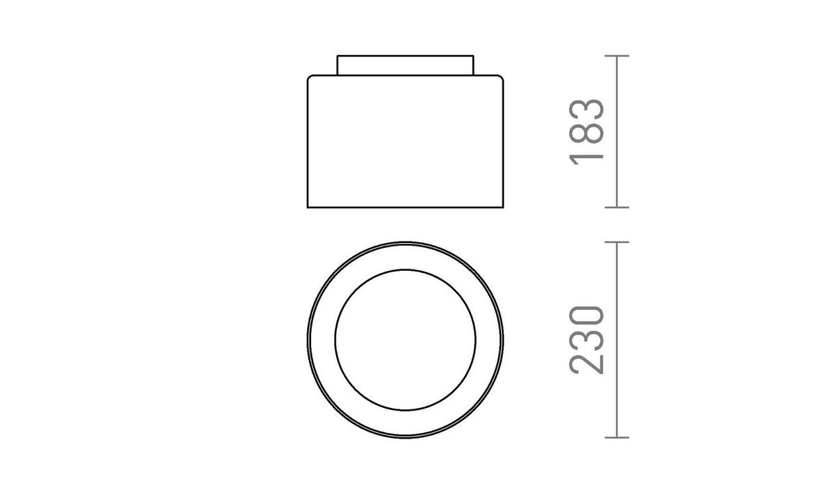 DECKENLEUCHTE VENICE 23 Klarglas 11 W IP44 - Transparent, Glas (23/23/183cm) - Rendl