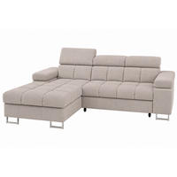 ECKSOFA COMODO Links mit Schlaffunktion & Bettkasten Beige - Beige, Textil (203/271cm) - KS Home Concept