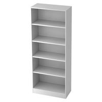 REGAL - 5 Ordnerhöhen 40/80/200,4 cm in Weiß - Weiß, Holzwerkstoff (80/200.4/40cm) - bümö