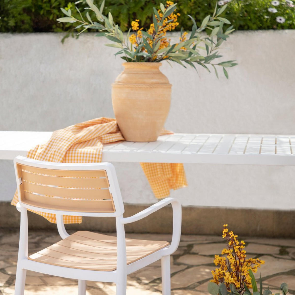 ESSTISCH Jastorf Weiß 165 cm x 76 cm - Weiß, Kunststoff (85/165/76cm)