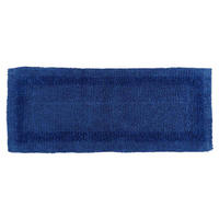 BADEMATTE 40/100 cm, 100% Baumwolle, wendbar - Dunkelblau, Textil (40/100cm) - Homescapes