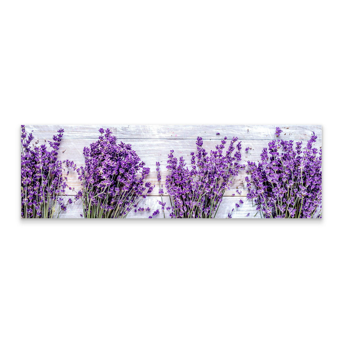 PANORAMABILD Lavendel Blumen Natur 3D - Beige/Violett, Textil (145/45cm) - Muralo