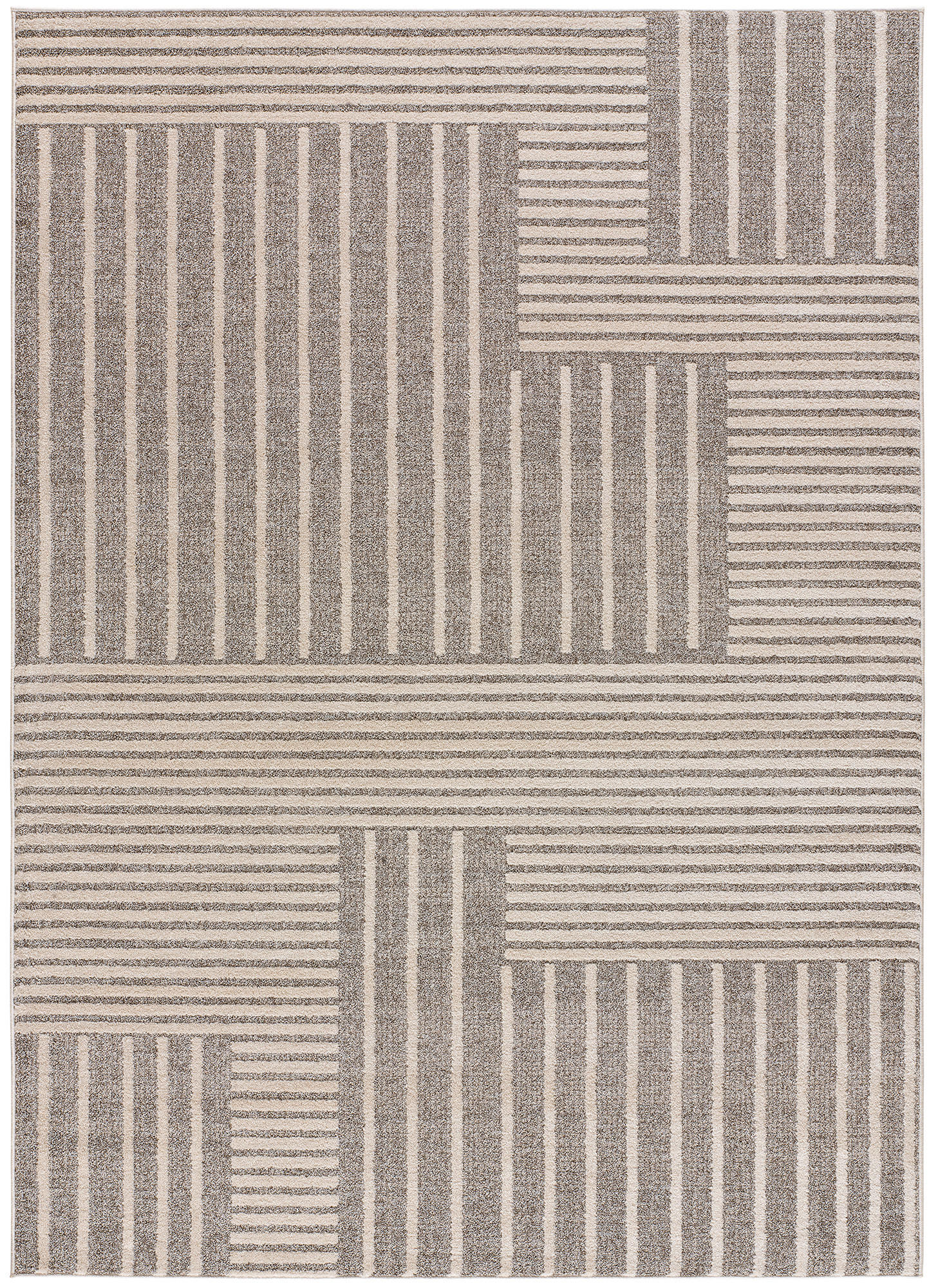 WEBTEPPICH Beige Paula 140/200 cm - Beige, Naturmaterialien/Textil (140/200cm) - Atticgo