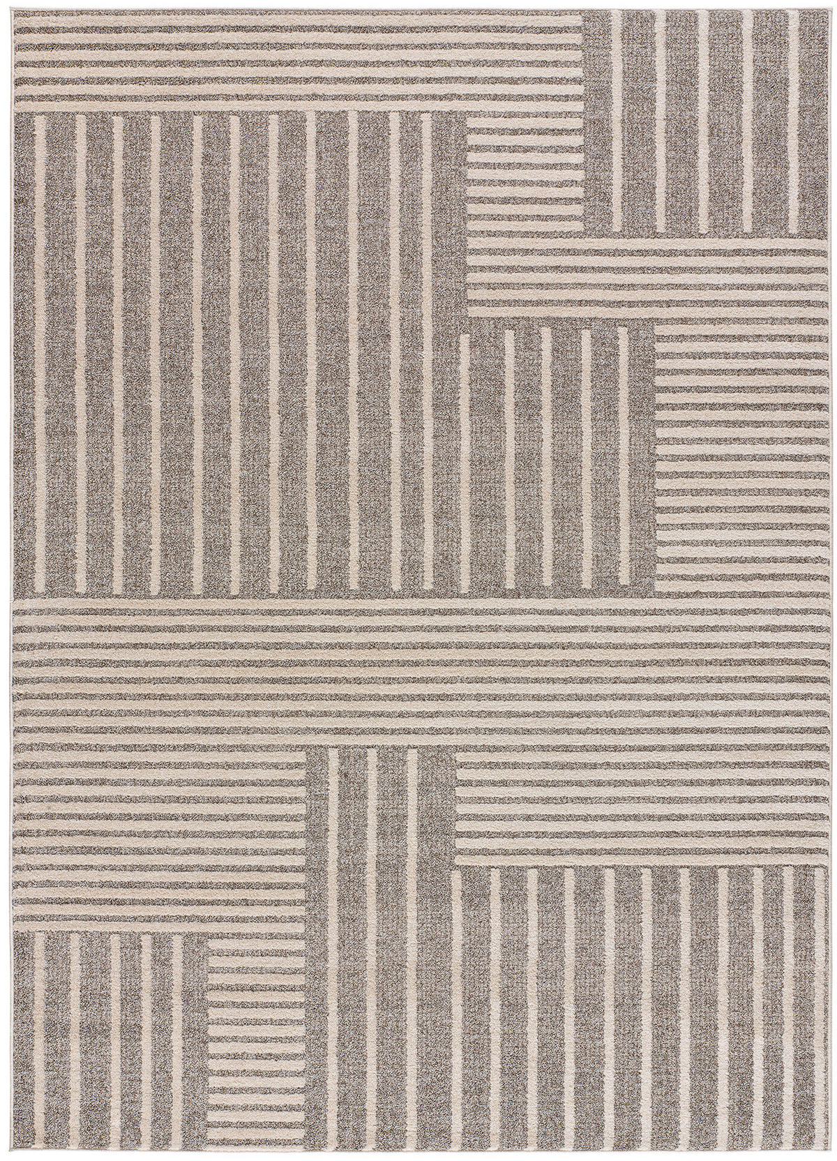 WEBTEPPICH Beige Paula 140/200 cm - Beige, Naturmaterialien/Textil (140/200cm) - Atticgo