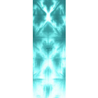 FOTOTAPETE wandfüllendes Tie-Dye Shibori Muster 100 x 279 cm - Türkis, Papier (100/279cm) - ESTAhome