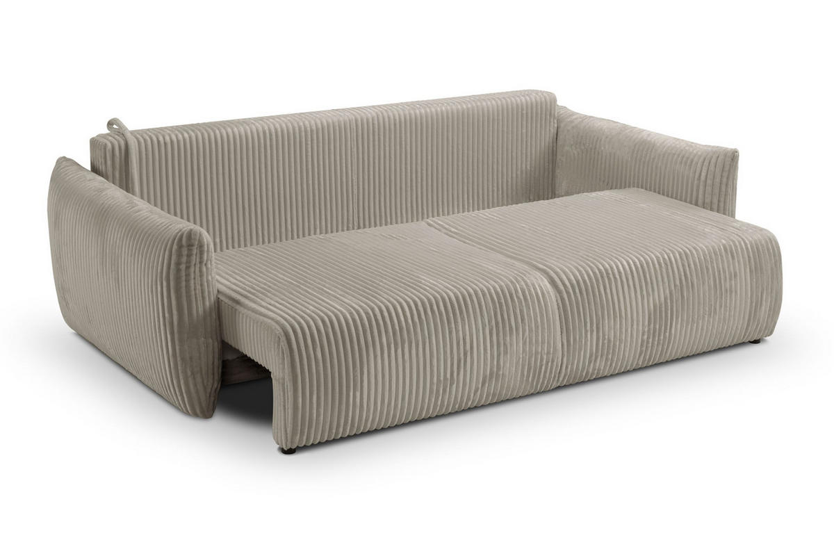 SOFA Hallora - Creme (Tilia 11) - Creme, Holzwerkstoff (240/88/108cm) - Möblo