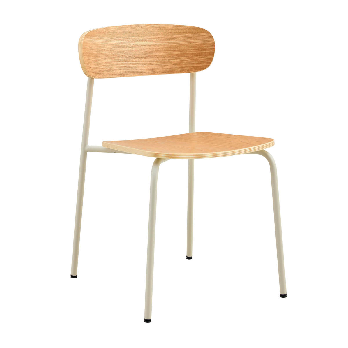 STÜHLE 2-tlg., Beige - Beige, Metall (46/78/52cm) - Oviala