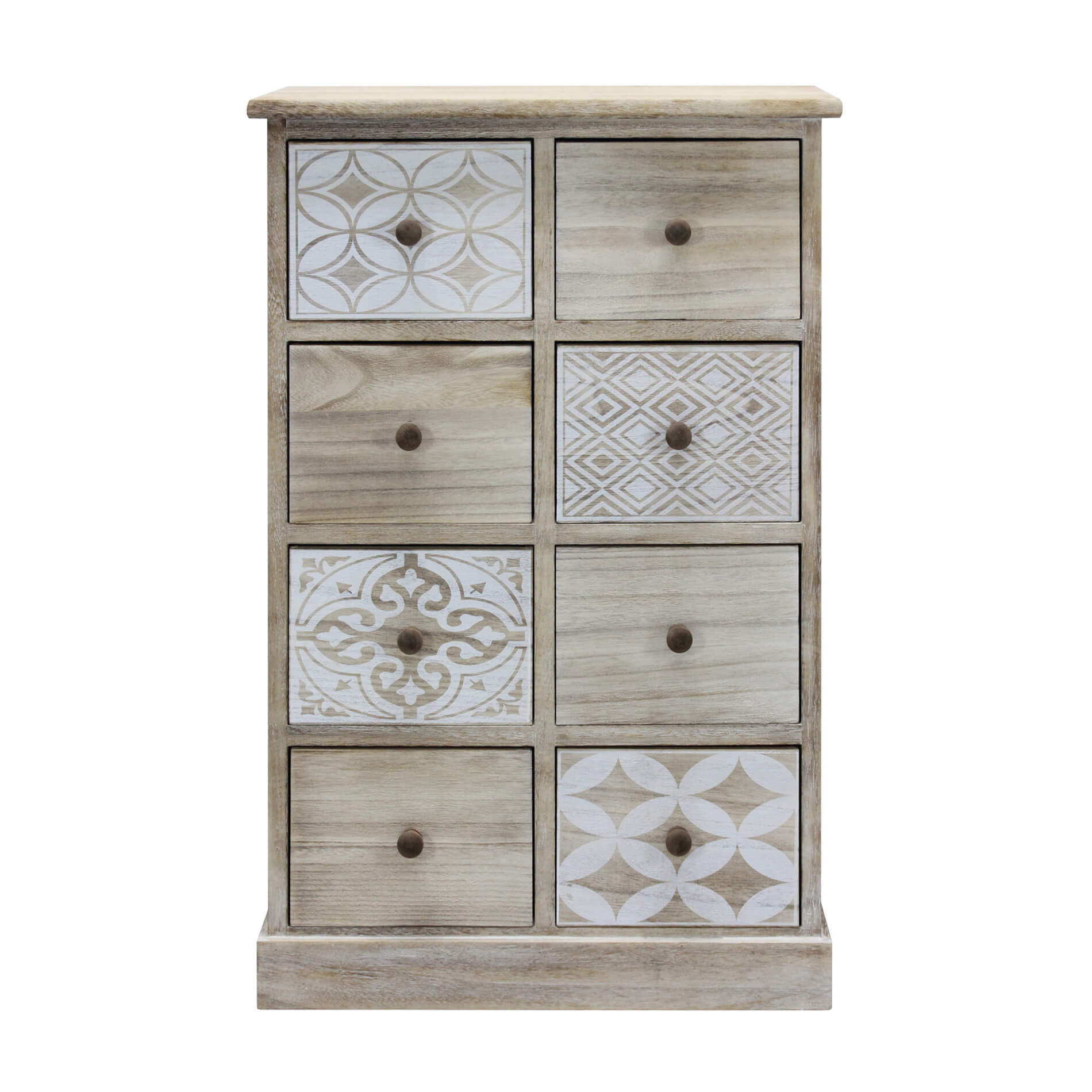 KOMMODE Hellbraun 25/54/81 cm - Hellbraun, Holz (25/81/54cm) - Mobili Rebecca