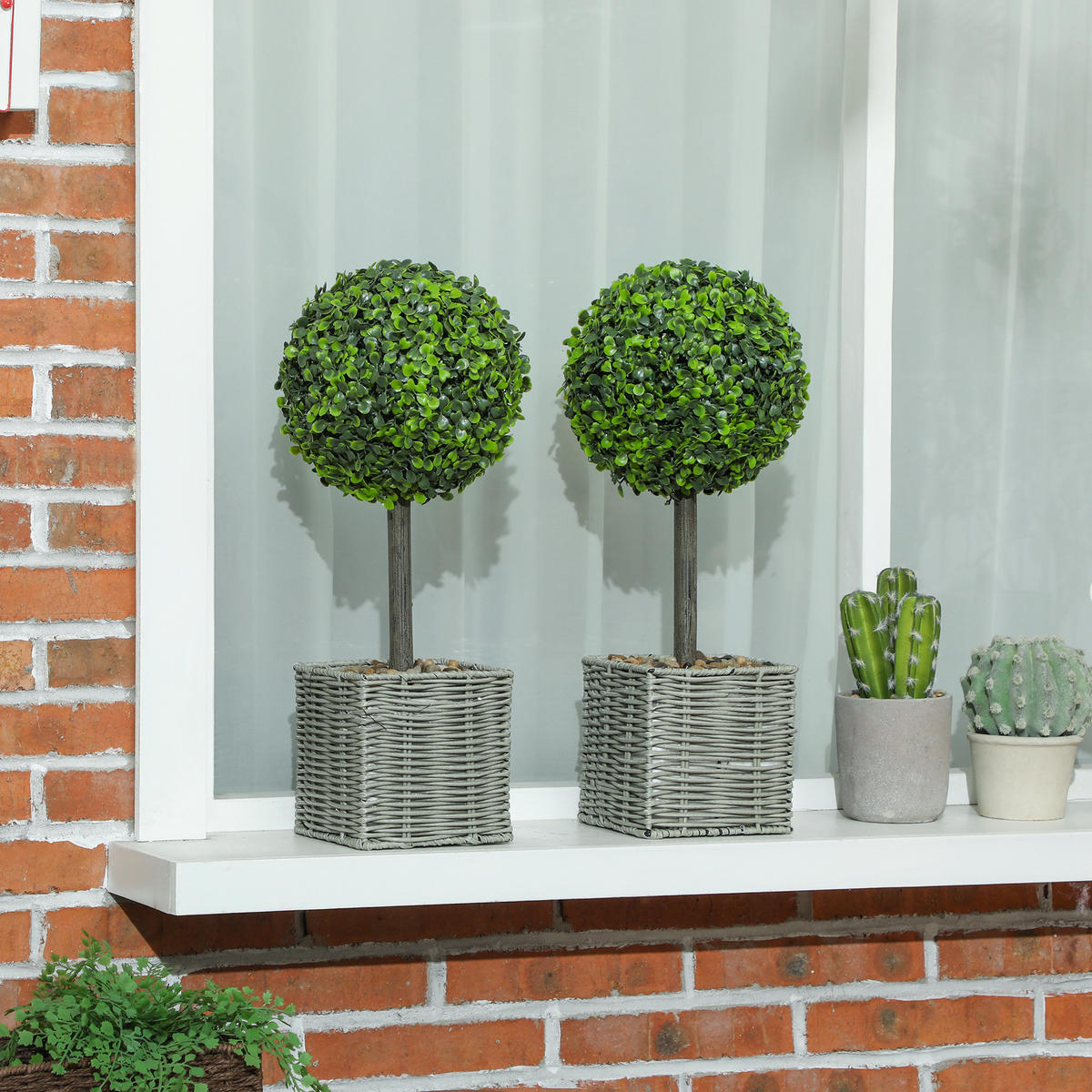 KÜNSTLICHE Pflanzen Grün 15.0/15.0/50.0cm - Grün, Kunststoff (50cm)