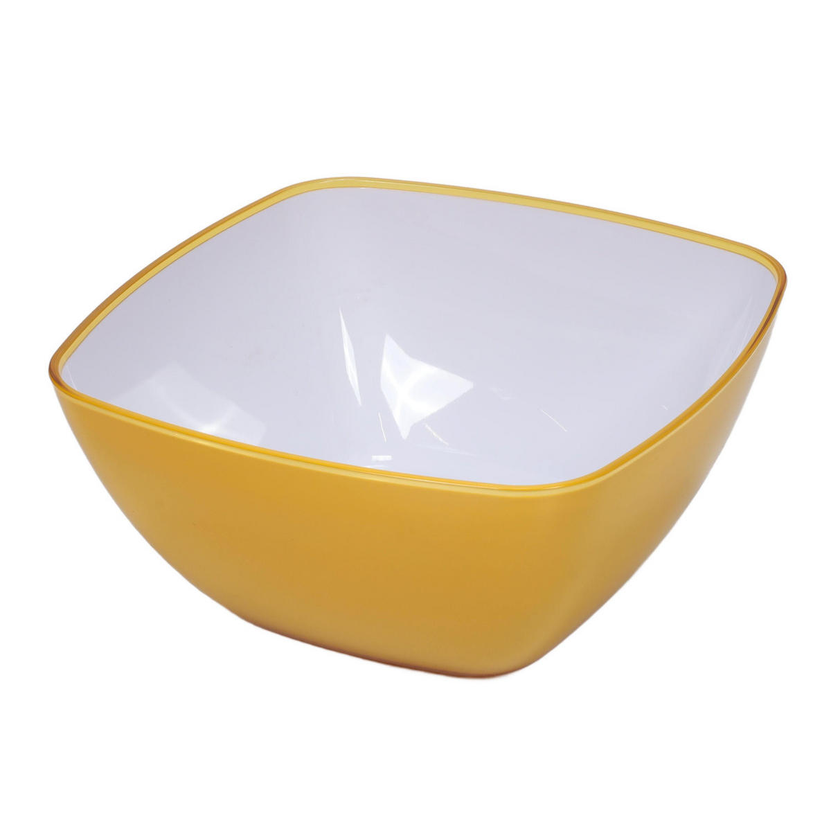 SALATSCHÜSSEL Nomad Gelb 3,9 l 24,5/24,5/11,6 cm - Gelb, Kunststoff (24.5/11.6/24.5cm) - 5five Simply Smart