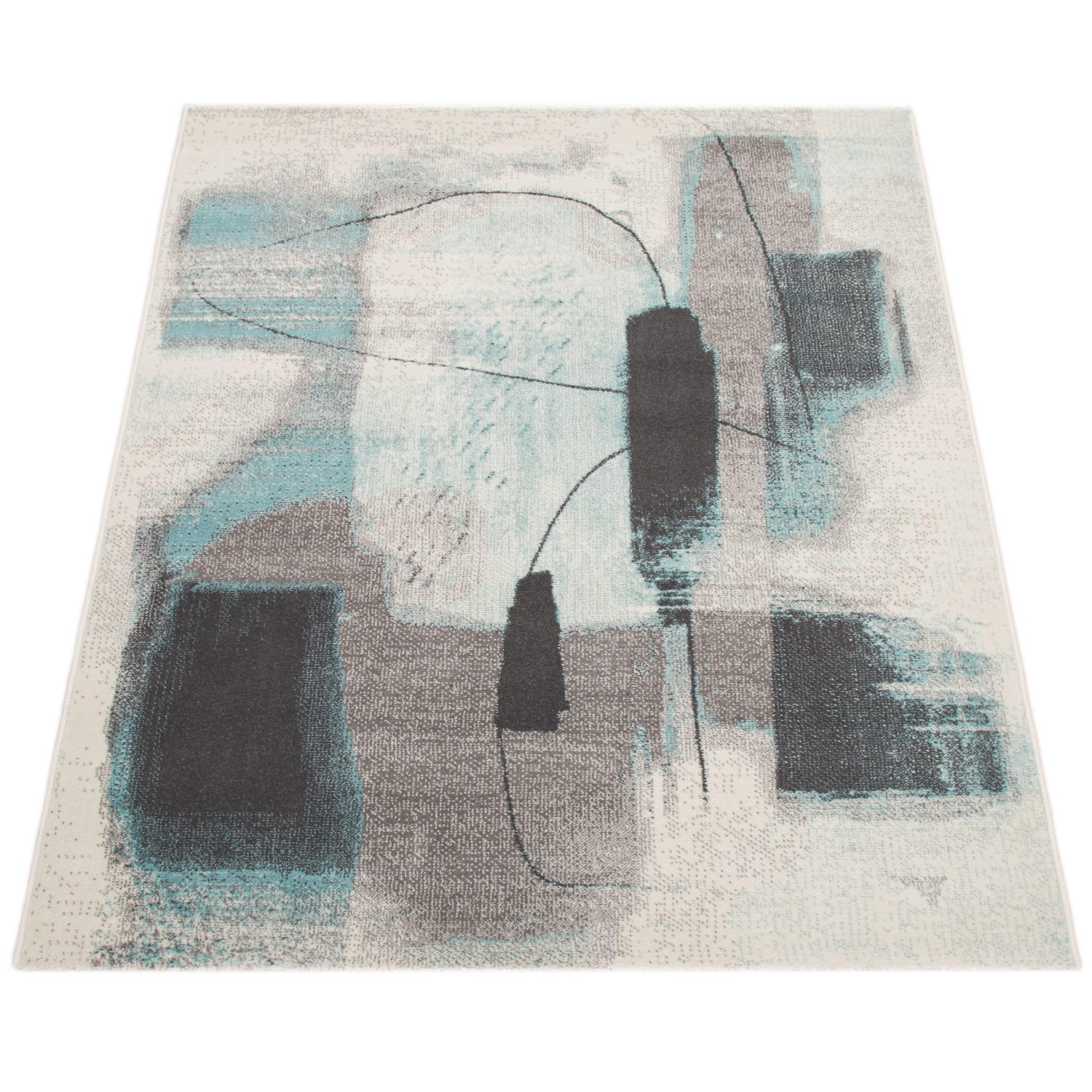 KURZFLORTEPPICH 80/150 cm Mero 105 - Türkis, Kunststoff (80/150cm) - Paco Home