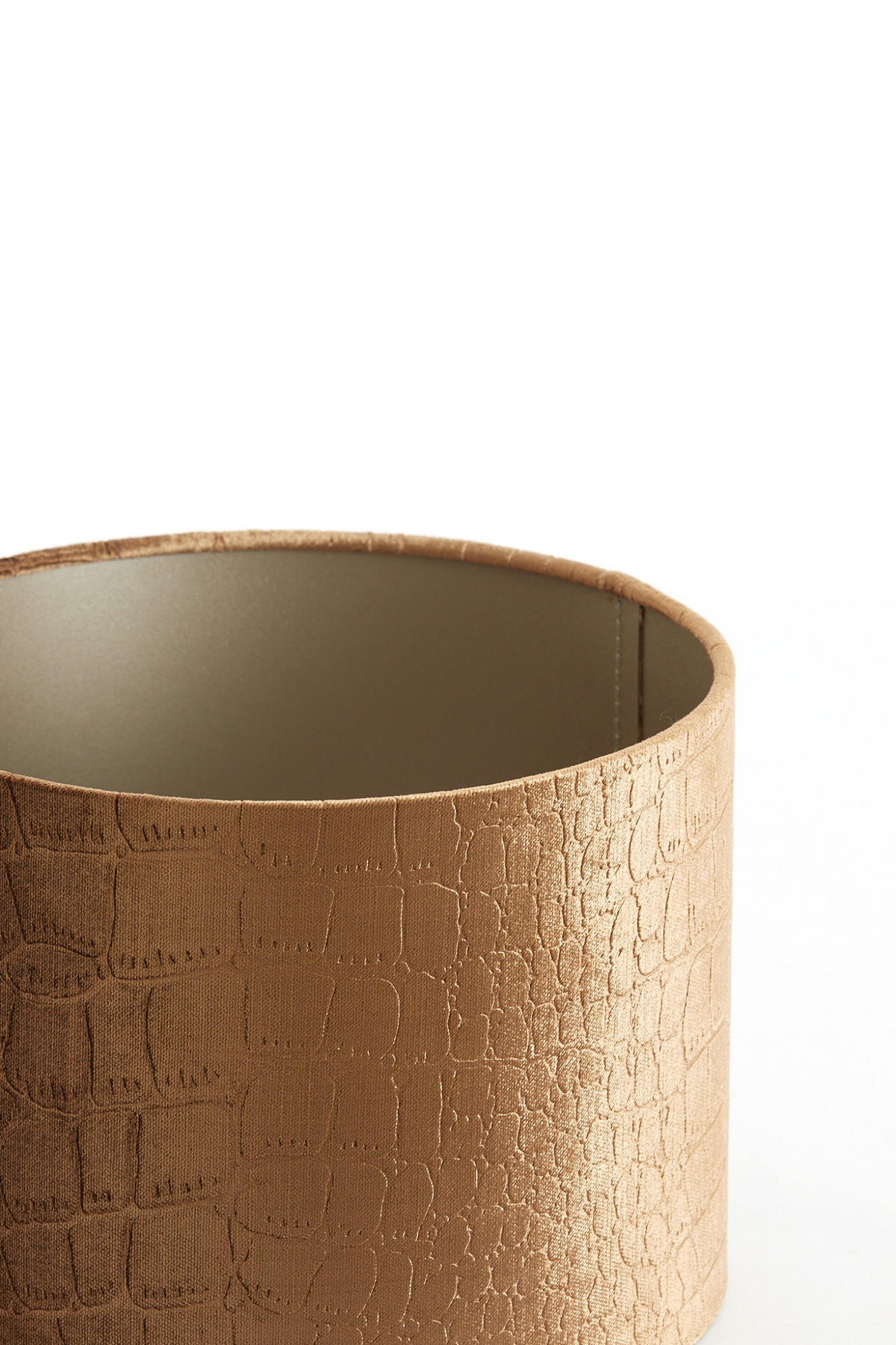 LAMPENSCHIRM Praya Braun Ø25/18 cm - Braun, Textil (25/25/18cm) - Light & Living