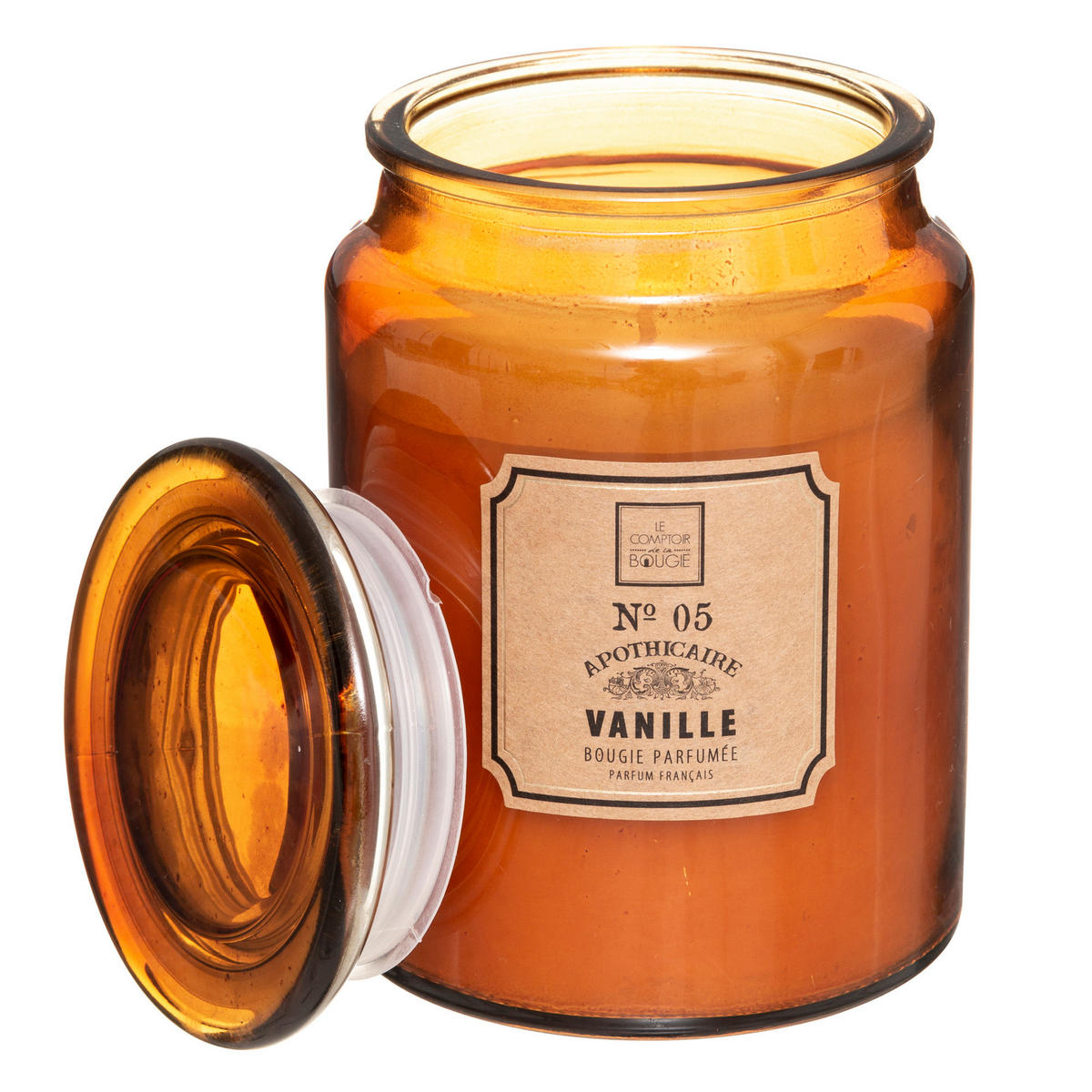 DUFTKERZE im Dekoglas 10/10/14,5 cm - Orange, Glas (10/14.5cm) - Atmosphera Createur d´interieur