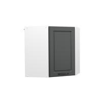 ECKHÄNGESCHRANK R-Line Anthrazit Landhaus 57 cm - Anthrazit/Weiß, Holzwerkstoff (57/60/34.1cm) - Vicco