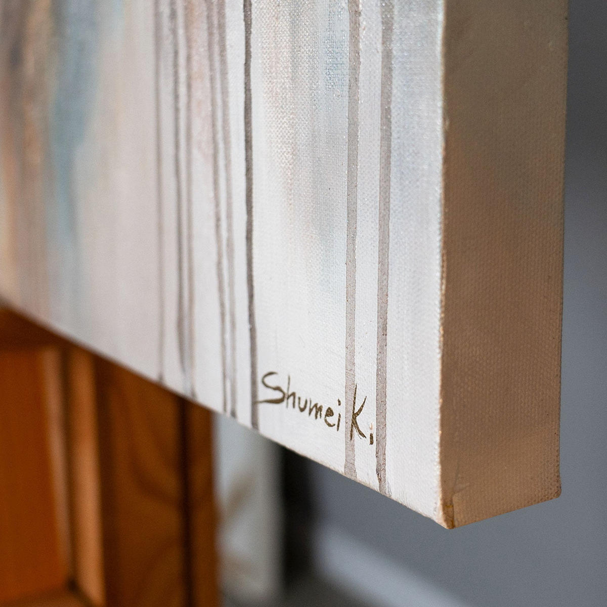 GEMÄLDE Berglicht auf Keilrahmen 115x50 cm - Multicolor, Holz (115/50cm) - YS-art gallery