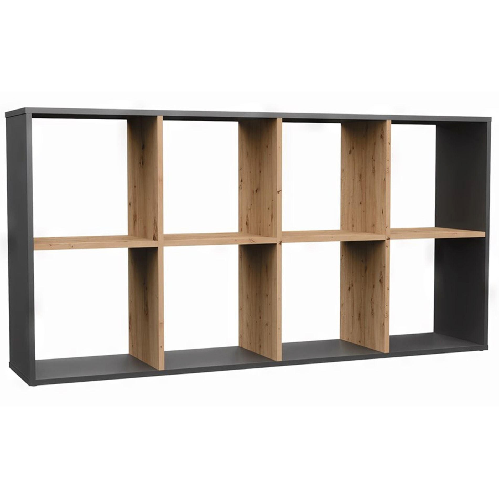 STANDREGAL Malax Artisan-Eiche/Anthrazit 147 cm - Eichefarben/Schwarz, Holzwerkstoff (147/75/30cm) - Selsey