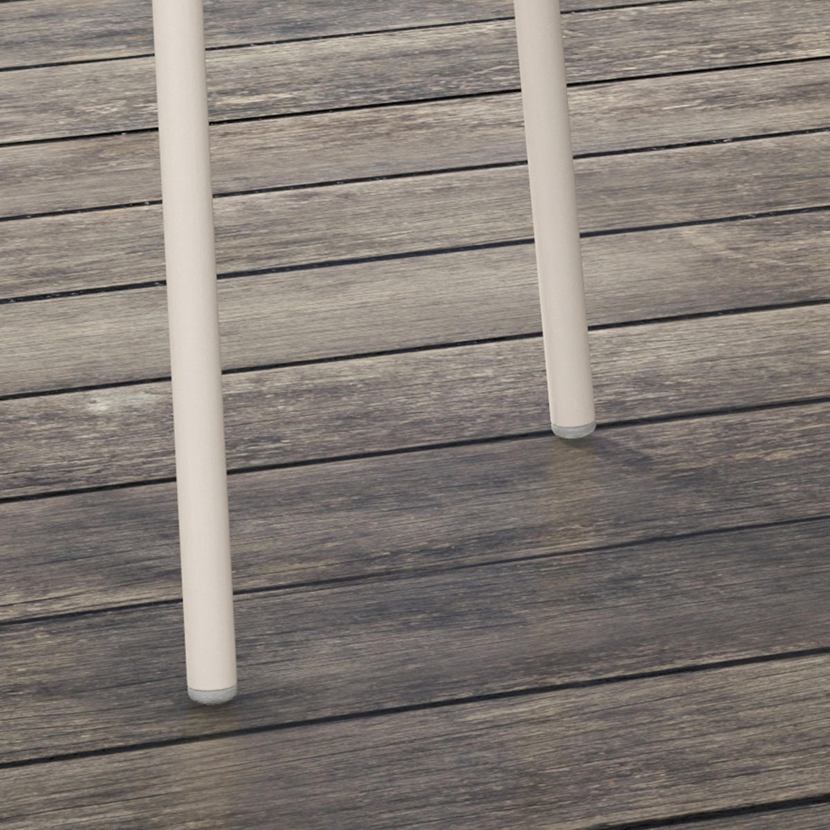 GARTENSTUHL, Stahl, Kunststoff, Grau - Grau, Metall (55/84/59cm) - Outsunny
