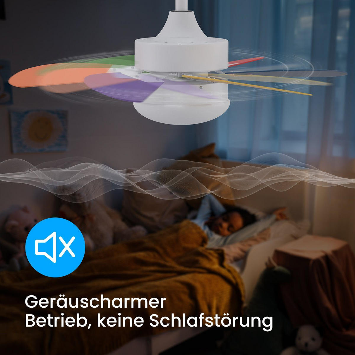 DECKENVENTILATOR Emmen II 75/75/43cm - Multicolor, Metall (75/75/43cm) - Nettlife