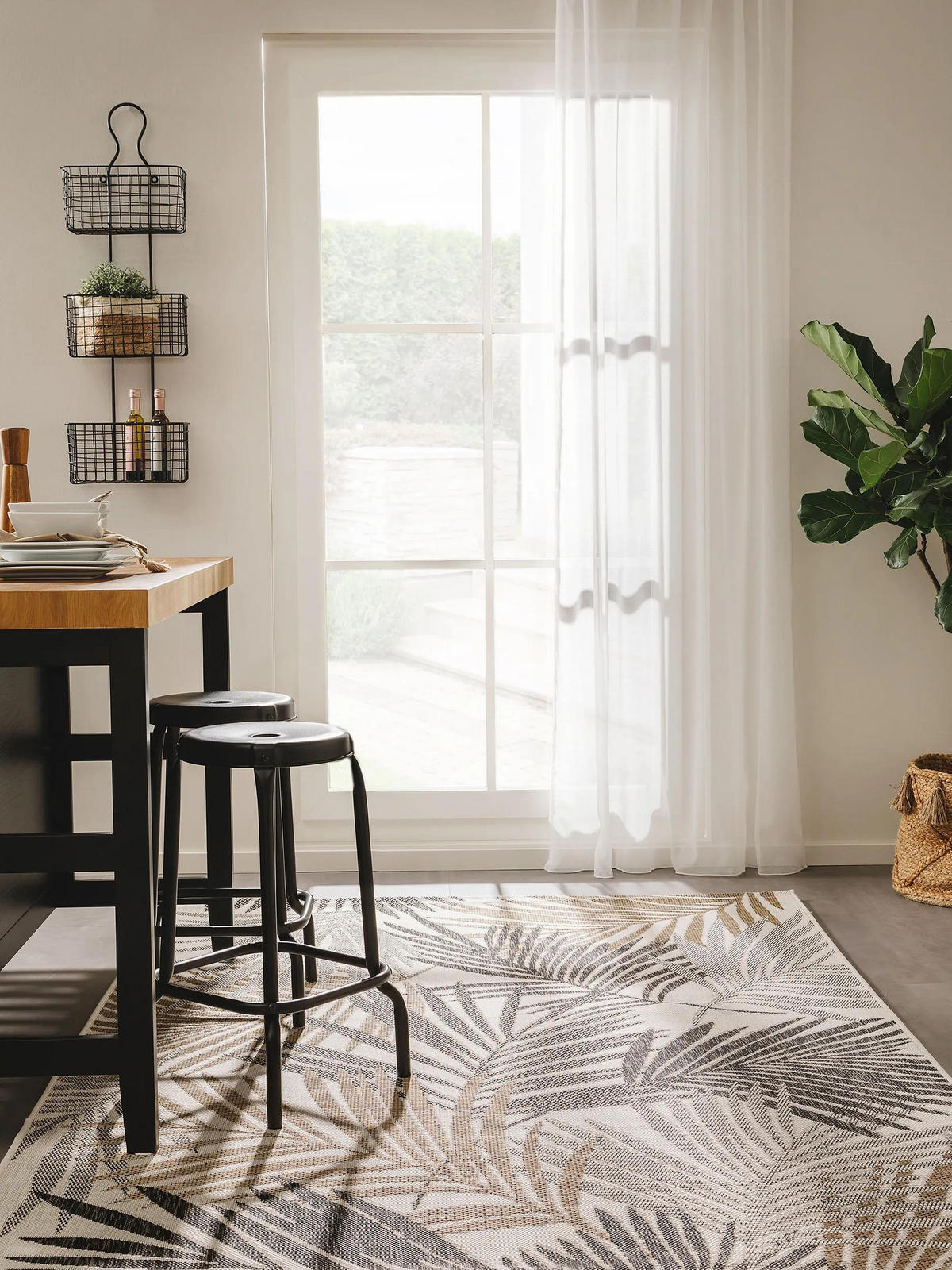 OUTDOORTEPPICH Cleo Schwarz 160x230 cm - Schwarz, Textil (160/230cm) - benuta Nest