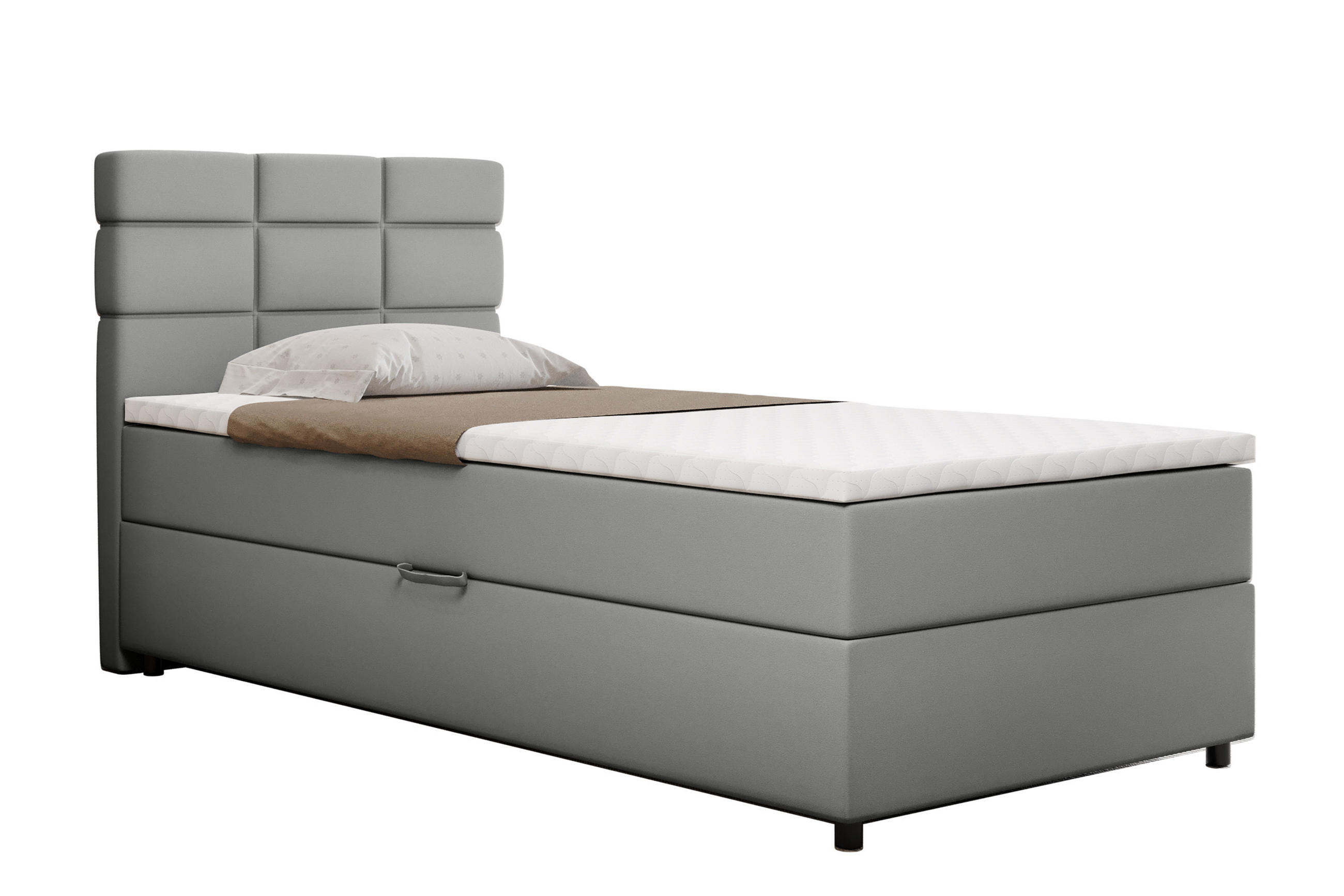 Homesy Boxbett Hellgrau 100x200 cm