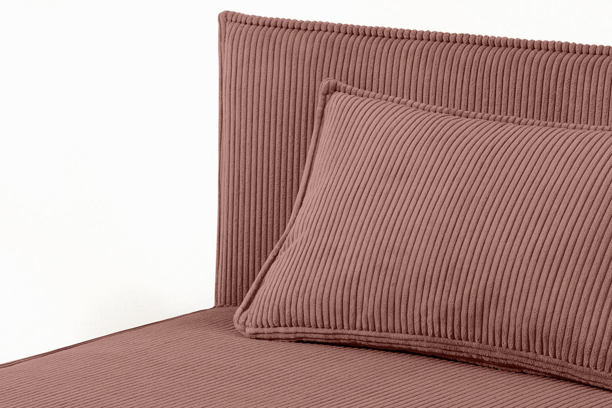 JUGENDBETT ROTI Einzelbett mit Bettkasten, 90x200cm, Bett mit Bonellmatratze, mit Rückenlehne - Pink/Schwarz, Holz/Holzwerkstoff (92/200cm) - KONSIMO®
