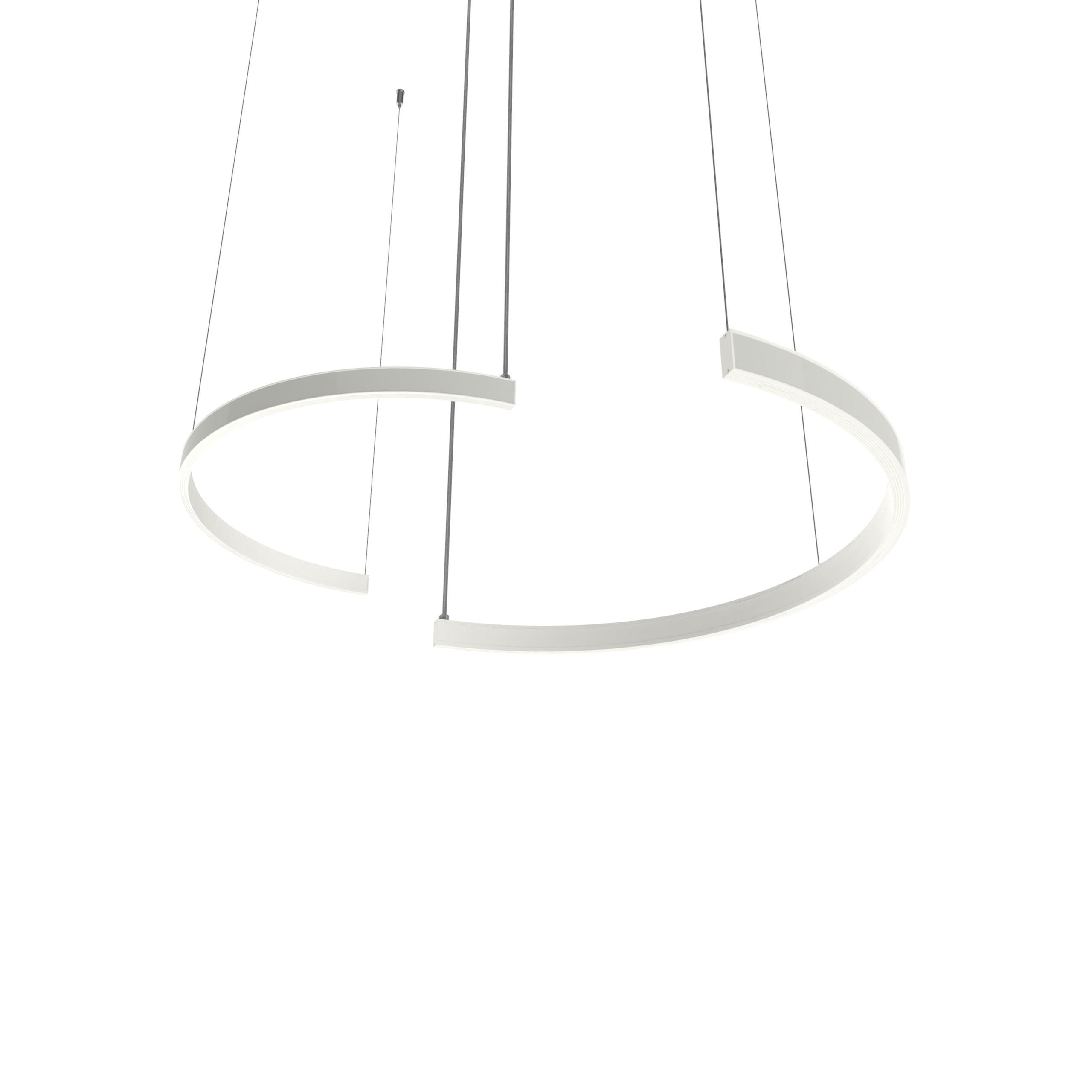 Lumicom Led-Hängeleuchte Weiß 62x120x3.1 cm