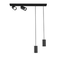 STRAHLER - Schwarz Hochglanz, Metall (6/70/120cm) - Lumicom