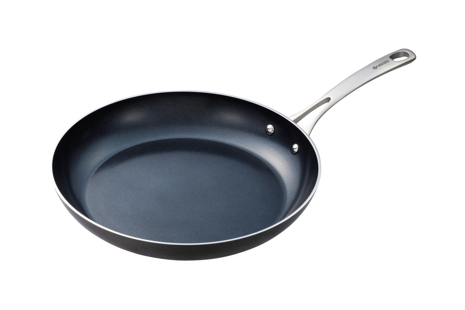BRATPFANNE mit Keramikbeschichtung 30 cm, Edelstahlgriff - Anthrazit, Metall (30.5cm) - Kyocera