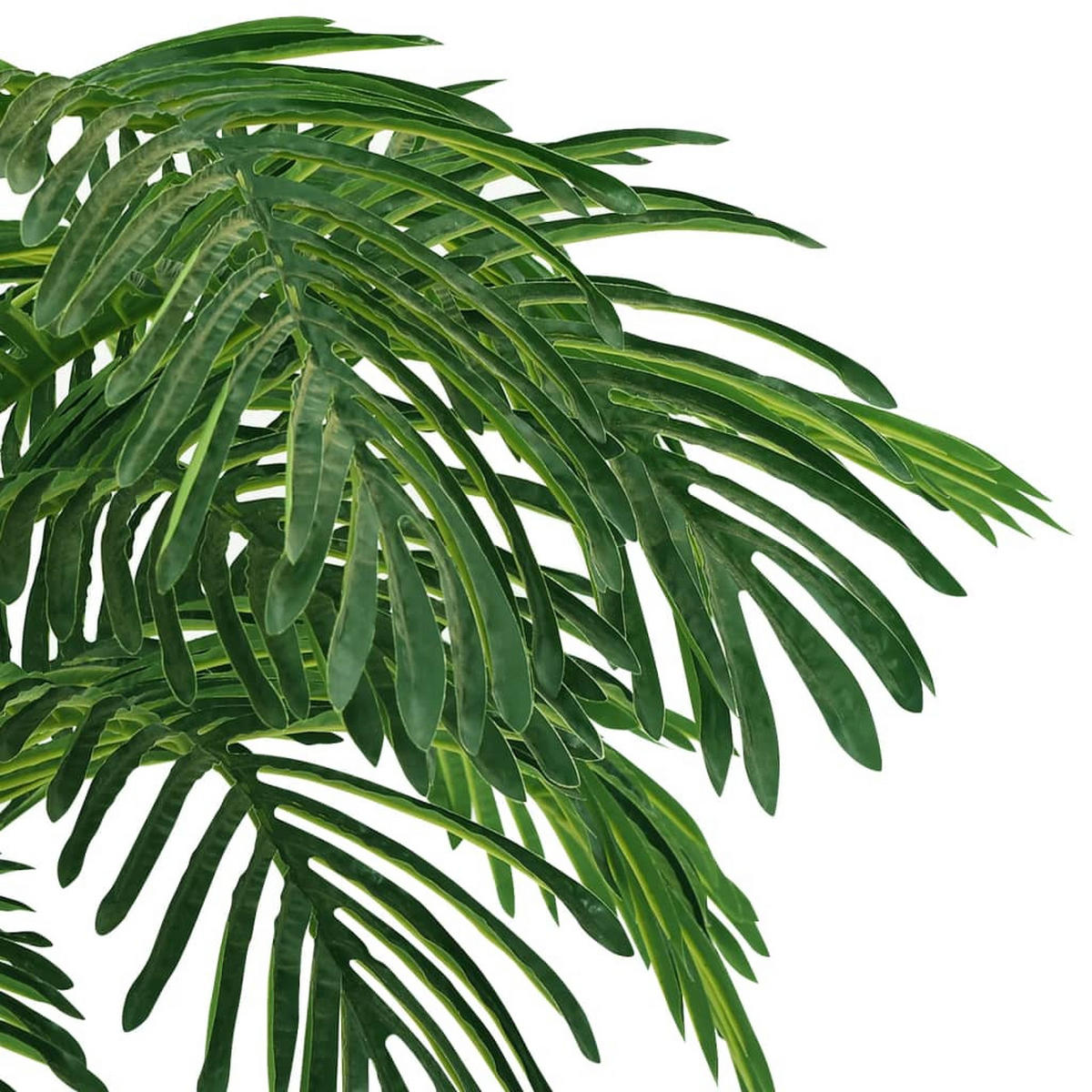 KÜNSTLICHE Palme Cycas Mit Topf 140 Cm Grün - Schwarz/Braun, Holz/Kunststoff (140cm) - vidaXL