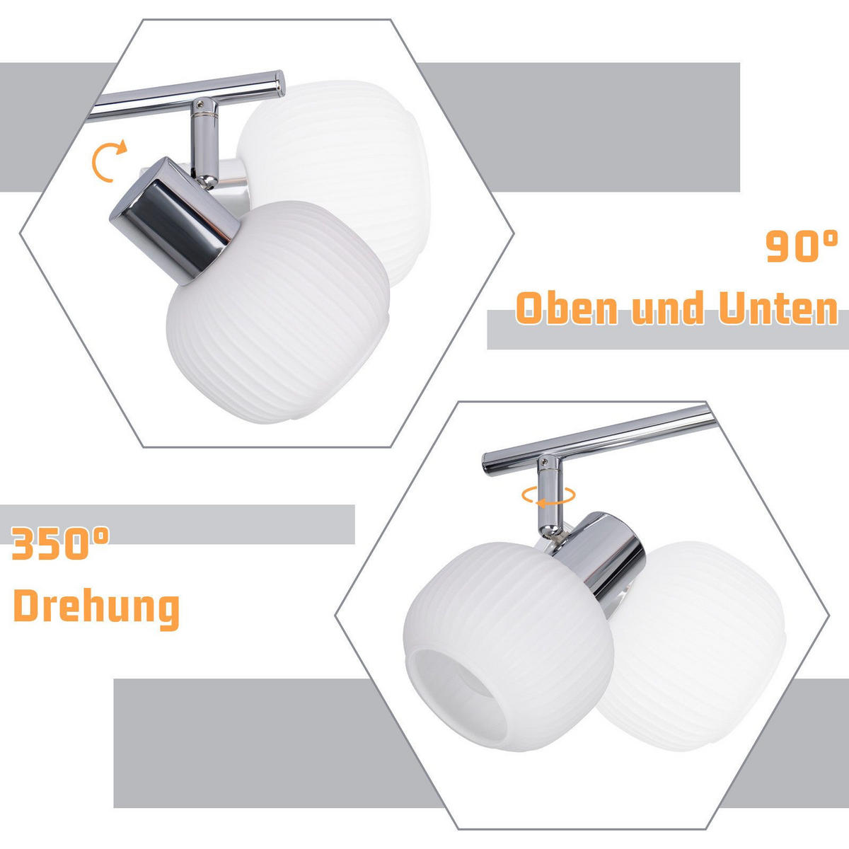 DECKENLEUCHTE Lemberg 150/10/17.5cm - Weiß, Metall (150/10/17.5cm) - Nettlife