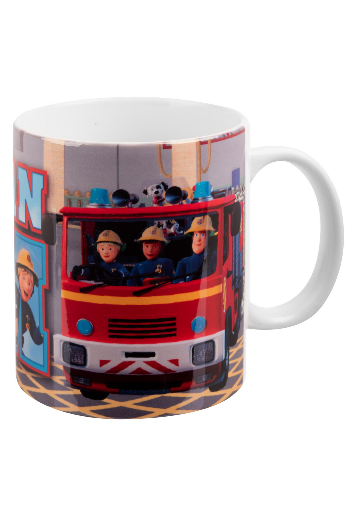 BECHER Feuerwehrmann Sam Jupiter Mehrfarbig 320 ml - Multicolor, Keramik (0.32L) - Playmobil