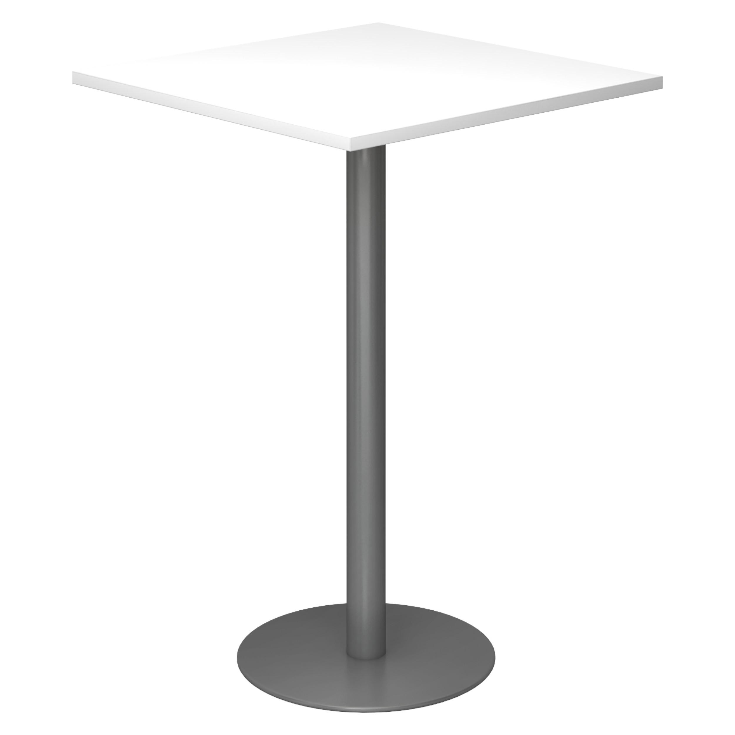STEHTISCH eckig STH 80/80/111,6 cm in Weiß/Graphitfarben - Graphitfarben/Weiß, Holzwerkstoff (80/80/111.6cm) - bümö