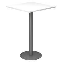 STEHTISCH eckig STH 80/80/111,6 cm in Weiß/Graphitfarben - Graphitfarben/Weiß, Holzwerkstoff (80/80/111.6cm) - bümö