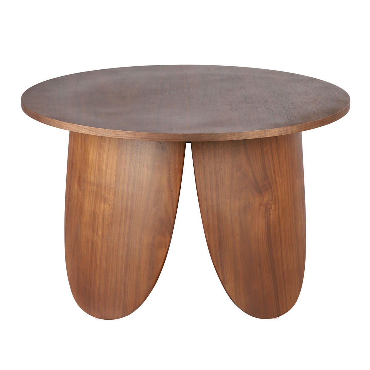 COUCHTISCH Vivially Nussbaum-Optik Ø 80 cm - Nussbaumfarben, Holzwerkstoff (80/80/50cm) - Selsey