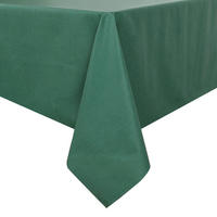 TISCHDECKE Wachstuch Grün 140 x 180 cm abwaschbar Leinenoptik - Grün, Kunststoff (180/140/1.5cm)