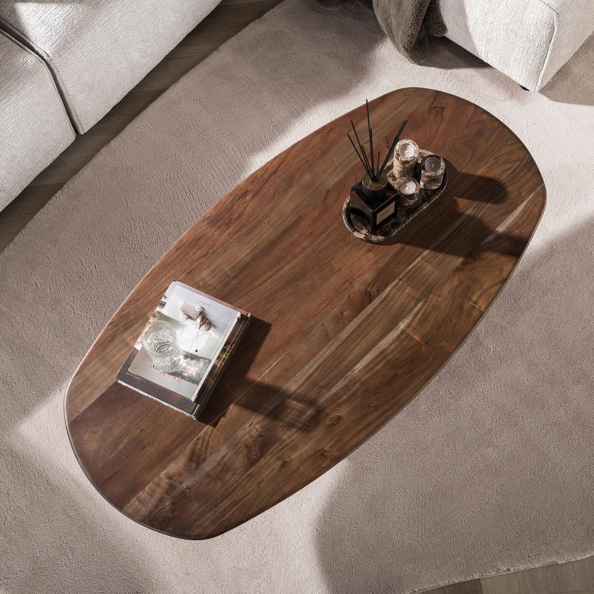 COUCHTISCH Central Braun 70/135/35 cm - Braun, Holz (70/135/35cm) - Hoyz Collection