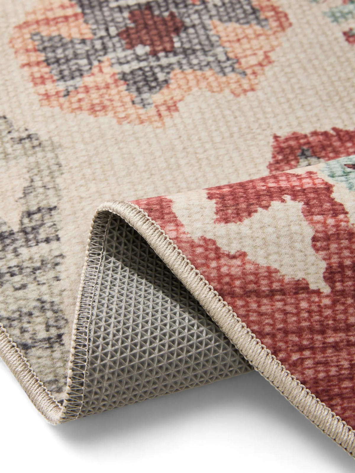 VINTAGE-TEPPICH George waschbar ø 160 cm rund - Multicolor, Kunststoff (160/160cm) - benuta